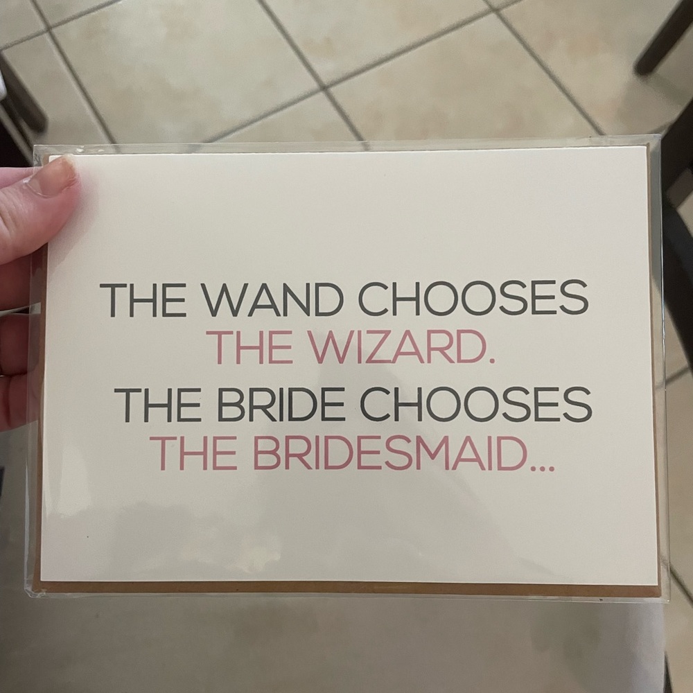 5 Harry Potter Themed Bridesmaid Proposal Cards